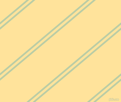 40 degree angle dual striped line, 6 pixel line width, 8 and 117 pixel line spacing, Pixie Green and Cream Brulee dual two line striped seamless tileable