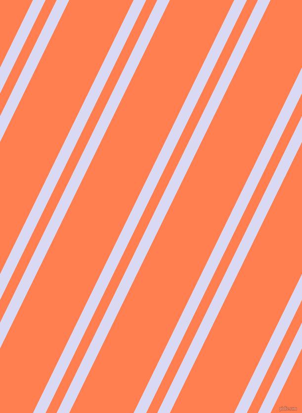 64 degree angles dual stripes line, 23 pixel line width, 20 and 117 pixels line spacing, Quartz and Coral dual two line striped seamless tileable