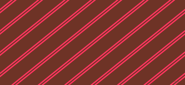 39 degree angles dual striped line, 5 pixel line width, 4 and 49 pixels line spacing, Radical Red and Pueblo dual two line striped seamless tileable