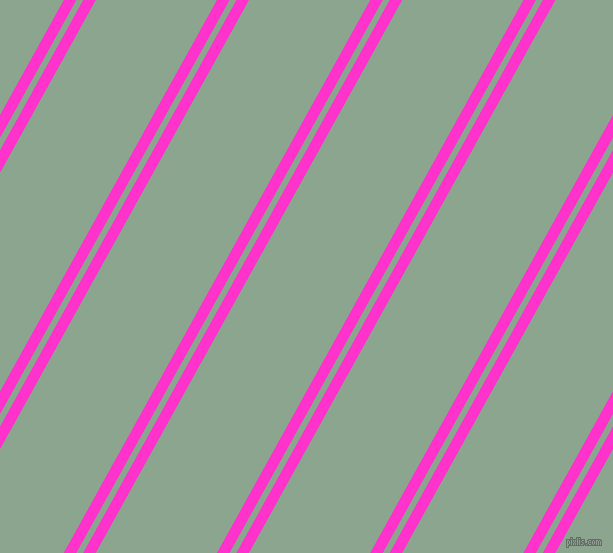 61 degree angle dual stripes line, 11 pixel line width, 6 and 106 pixel line spacing, Razzle Dazzle Rose and Envy dual two line striped seamless tileable