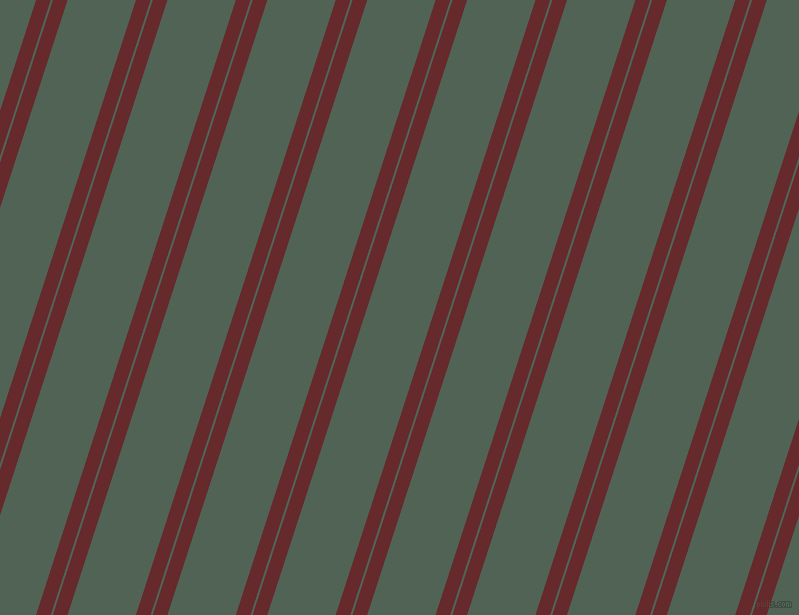 72 degree angle dual stripe lines, 14 pixel lines width, 2 and 65 pixel line spacing, Red Devil and Mineral Green dual two line striped seamless tileable