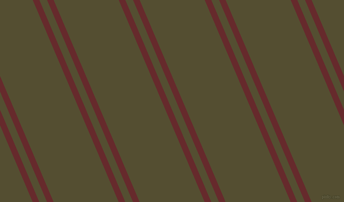 113 degree angles dual stripes line, 12 pixel line width, 14 and 118 pixels line spacing, Red Devil and Thatch Green dual two line striped seamless tileable