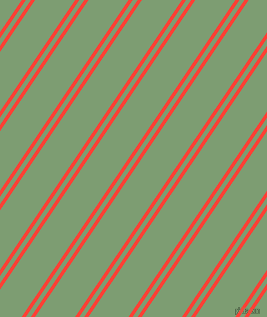 56 degree angles dual stripes line, 5 pixel line width, 6 and 48 pixels line spacing, Red Orange and Amulet dual two line striped seamless tileable