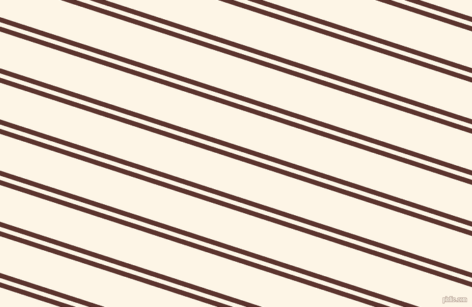 162 degree angle dual stripes line, 7 pixel line width, 6 and 51 pixel line spacing, Redwood and Old Lace dual two line striped seamless tileable