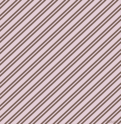 43 degree angle dual stripe line, 5 pixel line width, 4 and 13 pixel line spacing, Russett and Prim dual two line striped seamless tileable