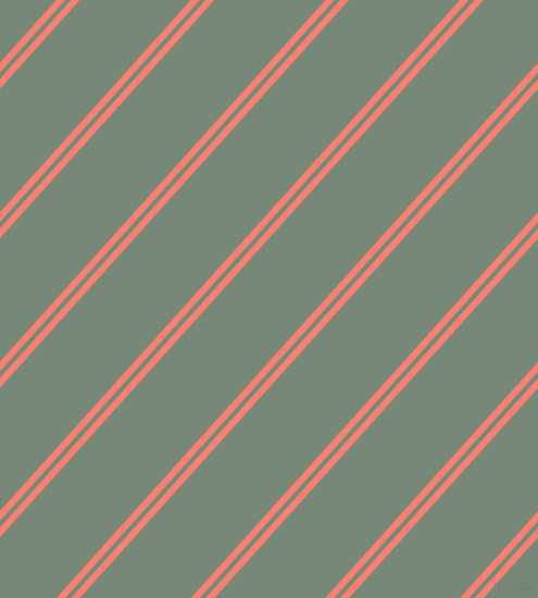 48 degree angles dual stripes line, 6 pixel line width, 4 and 76 pixels line spacing, Salmon and Davy