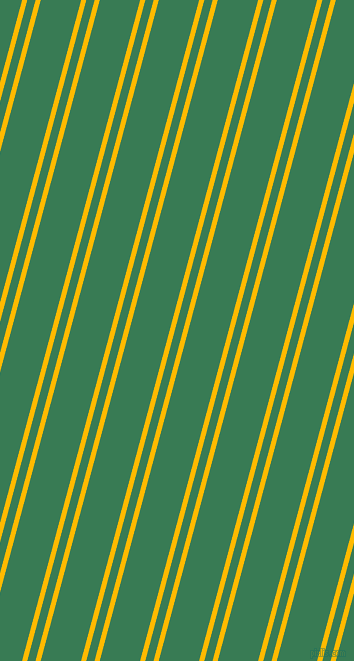 75 degree angles dual striped line, 5 pixel line width, 8 and 39 pixels line spacing, Selective Yellow and Amazon dual two line striped seamless tileable