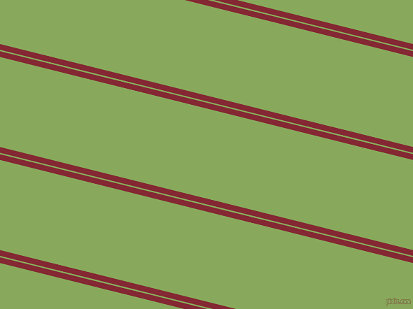 166 degree angles dual stripes line, 8 pixel line width, 2 and 125 pixels line spacing, Shiraz and Chelsea Cucumber dual two line striped seamless tileable