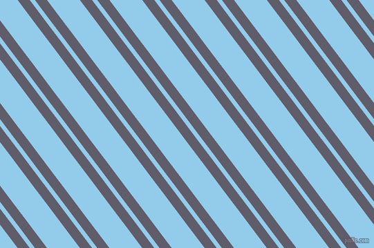 127 degree angles dual striped line, 14 pixel line width, 6 and 38 pixels line spacing, Smoky and Cornflower dual two line striped seamless tileable