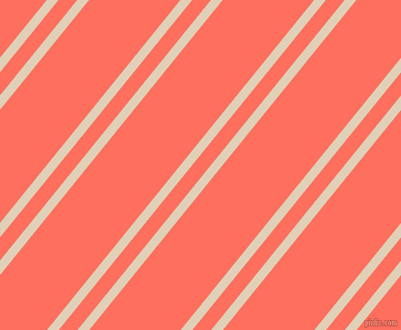 51 degree angle dual stripe line, 10 pixel line width, 16 and 78 pixel line spacing, Spanish White and Bittersweet dual two line striped seamless tileable