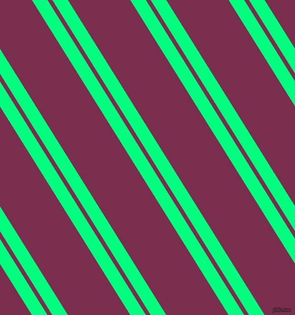 122 degree angles dual stripe line, 26 pixel line width, 8 and 104 pixels line spacing, Spring Green and Flirt dual two line striped seamless tileable