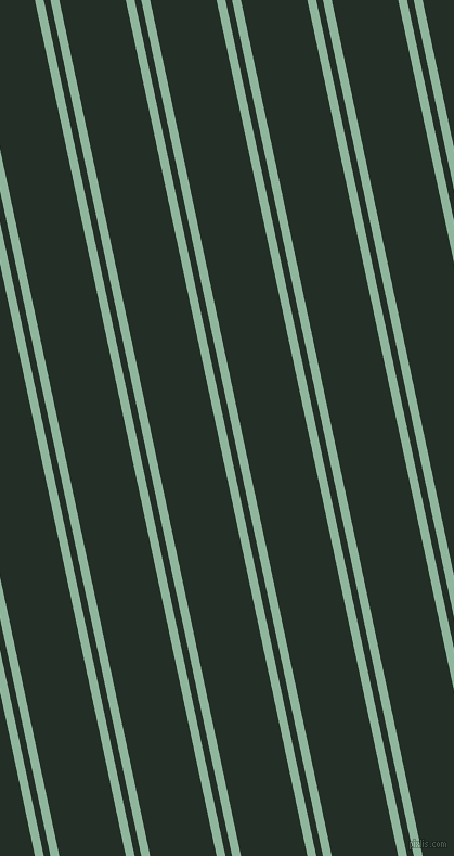 102 degree angle dual striped lines, 8 pixel lines width, 6 and 60 pixel line spacing, Summer Green and Black Bean dual two line striped seamless tileable