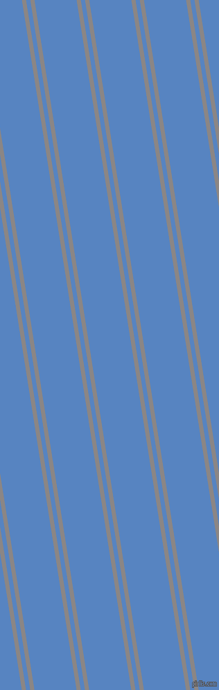 99 degree angles dual stripes line, 6 pixel line width, 6 and 60 pixels line spacing, Suva Grey and Havelock Blue dual two line striped seamless tileable