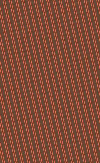 103 degree angle dual stripe line, 2 pixel line width, 4 and 13 pixel line spacing, Tomato and Jambalaya dual two line striped seamless tileable