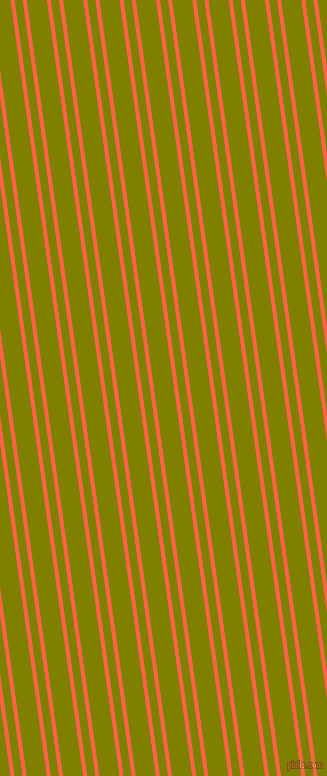 98 degree angle dual stripes lines, 4 pixel lines width, 8 and 20 pixel line spacing, Tomato and Olive dual two line striped seamless tileable