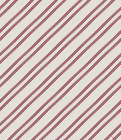 44 degree angle dual stripes lines, 9 pixel lines width, 10 and 28 pixel line spacing, Turkish Rose and Vista White dual two line striped seamless tileable