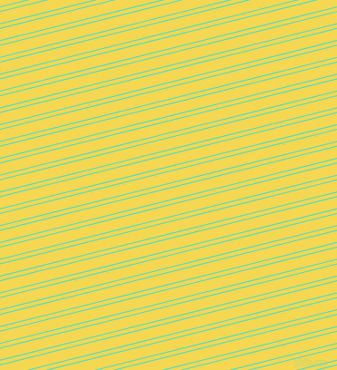 14 degree angle dual stripes line, 1 pixel line width, 4 and 12 pixel line spacing, Turquoise and Energy Yellow dual two line striped seamless tileable