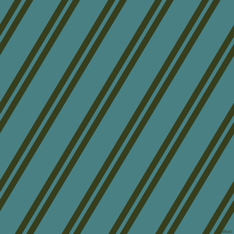 59 degree angles dual striped lines, 20 pixel lines width, 12 and 79 pixels line spacing, Turtle Green and Paradiso dual two line striped seamless tileable