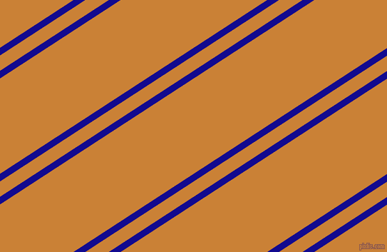 33 degree angle dual stripes lines, 9 pixel lines width, 18 and 112 pixel line spacing, Ultramarine and Golden Bell dual two line striped seamless tileable