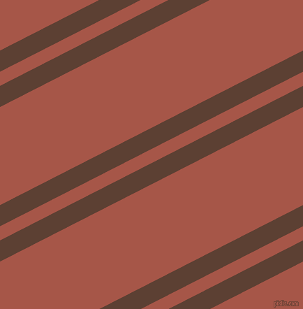 27 degree angle dual stripe lines, 27 pixel lines width, 18 and 125 pixel line spacing, Very Dark Brown and Crail dual two line striped seamless tileable