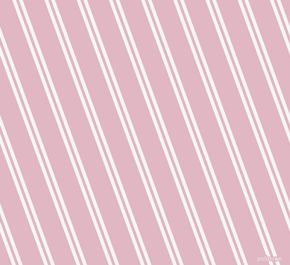 110 degree angle dual striped lines, 5 pixel lines width, 4 and 29 pixel line spacing, White Smoke and Melanie dual two line striped seamless tileable