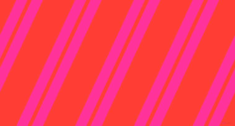 65 degree angles dual striped lines, 33 pixel lines width, 12 and 94 pixels line spacing, Wild Strawberry and Red Orange dual two line striped seamless tileable