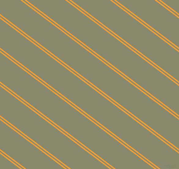 143 degree angle dual striped lines, 4 pixel lines width, 4 and 76 pixel line spacing, Yellow Sea and Bitter dual two line striped seamless tileable