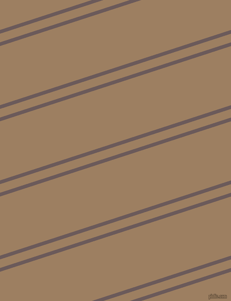 18 degree angle dual striped line, 7 pixel line width, 16 and 110 pixel line spacing, Zambezi and Sorrell Brown dual two line striped seamless tileable