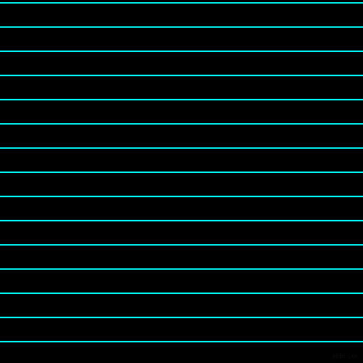 horizontal lines stripes, 2 pixel line width, 32 pixel line spacing, Aqua and Black horizontal lines and stripes seamless tileable