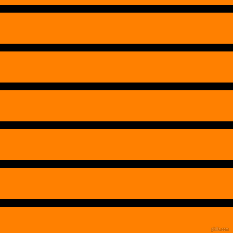 horizontal lines stripes, 16 pixel line width, 64 pixel line spacing, Black and Dark Orange horizontal lines and stripes seamless tileable