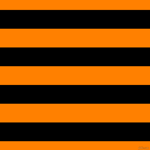 horizontal lines stripes, 64 pixel line width, 64 pixel line spacing, Black and Dark Orange horizontal lines and stripes seamless tileable