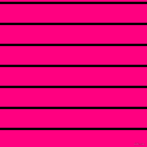 horizontal lines stripes, 8 pixel line width, 64 pixel line spacing, Black and Deep Pink horizontal lines and stripes seamless tileable