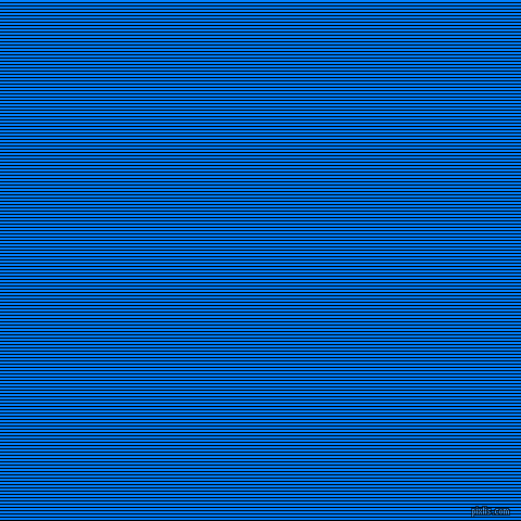 horizontal lines stripes, 1 pixel line width, 2 pixel line spacing, Black and Dodger Blue horizontal lines and stripes seamless tileable