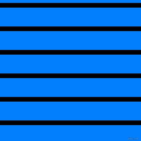 horizontal lines stripes, 16 pixel line width, 64 pixel line spacing, Black and Dodger Blue horizontal lines and stripes seamless tileable