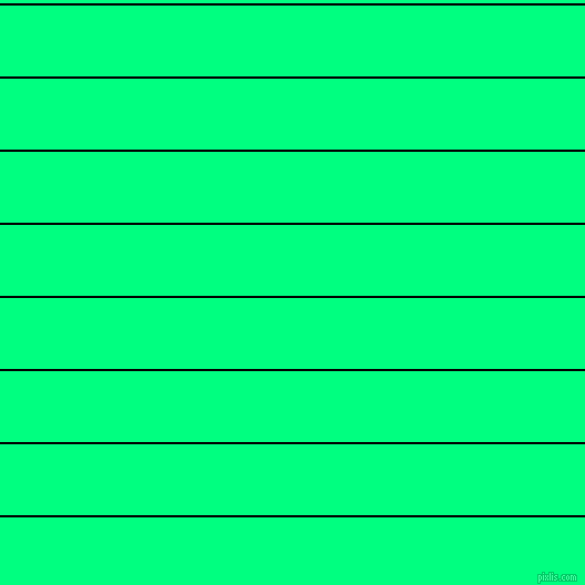 horizontal lines stripes, 2 pixel line width, 64 pixel line spacing, Black and Spring Green horizontal lines and stripes seamless tileable