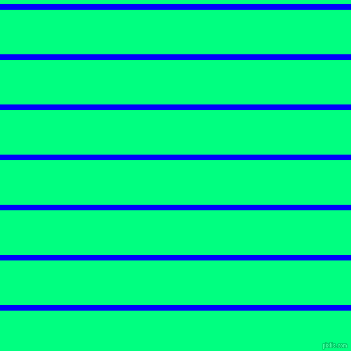 horizontal lines stripes, 8 pixel line width, 64 pixel line spacing, Blue and Spring Green horizontal lines and stripes seamless tileable