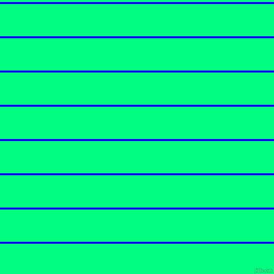 horizontal lines stripes, 4 pixel line width, 64 pixel line spacing, Blue and Spring Green horizontal lines and stripes seamless tileable