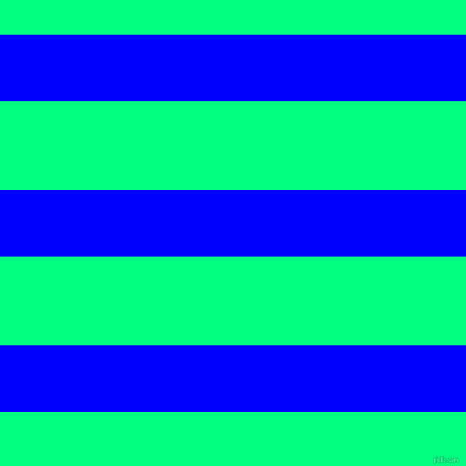 horizontal lines stripes, 96 pixel line width, 128 pixel line spacing, Blue and Spring Green horizontal lines and stripes seamless tileable