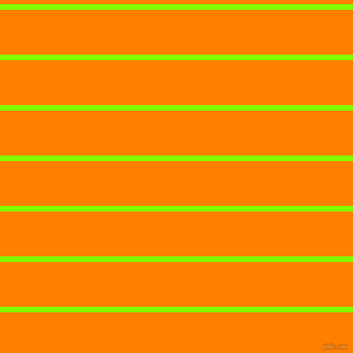 horizontal lines stripes, 8 pixel line width, 64 pixel line spacing, Chartreuse and Dark Orange horizontal lines and stripes seamless tileable