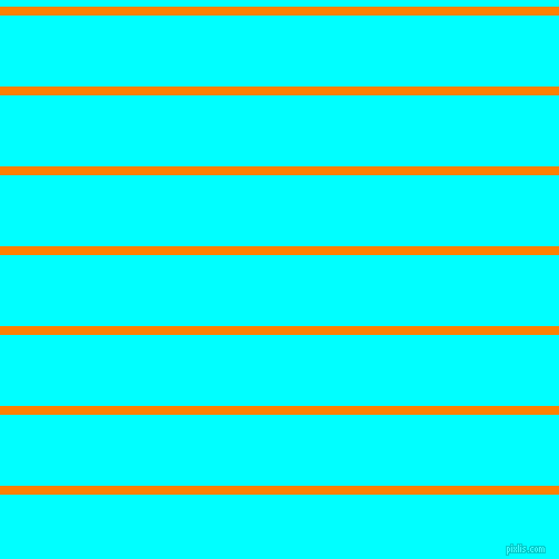 horizontal lines stripes, 8 pixel line width, 64 pixel line spacing, Dark Orange and Aqua horizontal lines and stripes seamless tileable