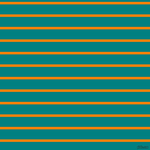horizontal lines stripes, 8 pixel line width, 32 pixel line spacing, Dark Orange and Teal horizontal lines and stripes seamless tileable