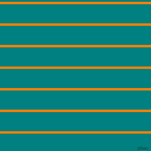 horizontal lines stripes, 8 pixel line width, 64 pixel line spacing, Dark Orange and Teal horizontal lines and stripes seamless tileable