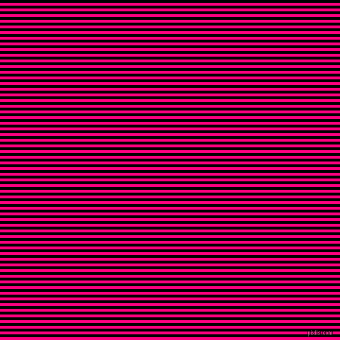 horizontal lines stripes, 4 pixel line width, 4 pixel line spacing, Deep Pink and Black horizontal lines and stripes seamless tileable