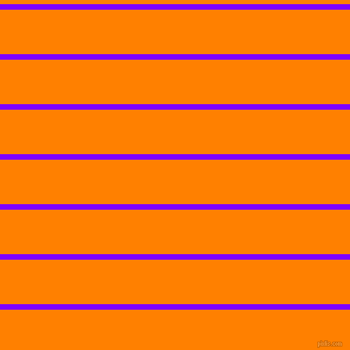 horizontal lines stripes, 8 pixel line width, 64 pixel line spacing, Electric Indigo and Dark Orange horizontal lines and stripes seamless tileable
