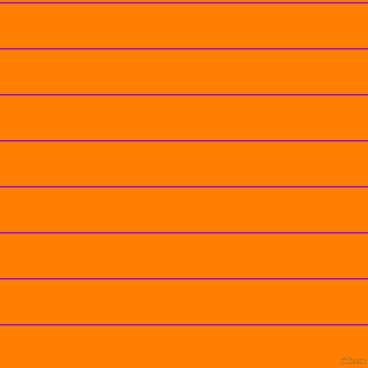 horizontal lines stripes, 2 pixel line width, 64 pixel line spacing, Electric Indigo and Dark Orange horizontal lines and stripes seamless tileable