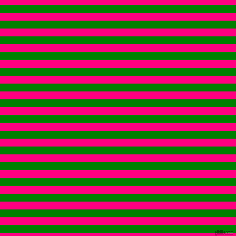 horizontal lines stripes, 16 pixel line width, 16 pixel line spacing, Green and Deep Pink horizontal lines and stripes seamless tileable