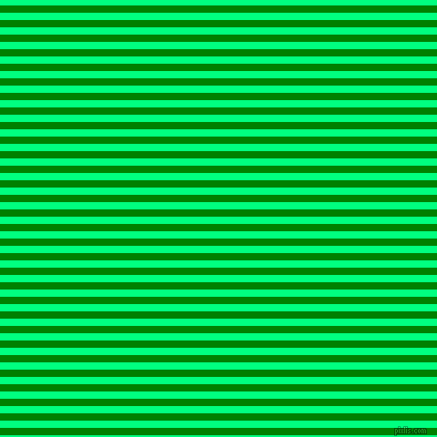 horizontal lines stripes, 8 pixel line width, 8 pixel line spacing, Green and Spring Green horizontal lines and stripes seamless tileable