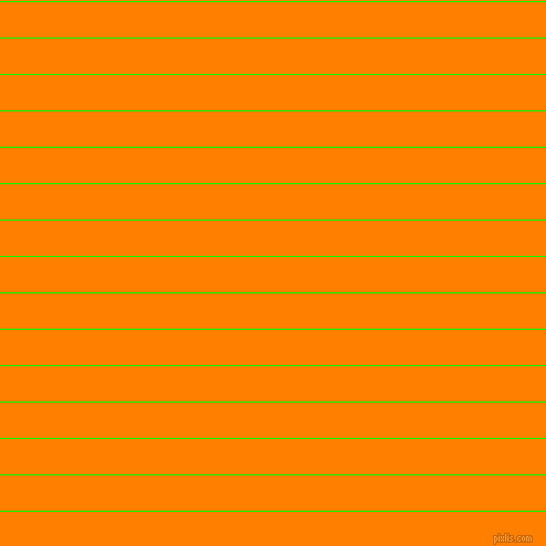 horizontal lines stripes, 1 pixel line width, 32 pixel line spacing, Lime and Dark Orange horizontal lines and stripes seamless tileable
