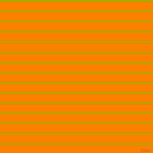 horizontal lines stripes, 2 pixel line width, 32 pixel line spacing, Lime and Dark Orange horizontal lines and stripes seamless tileable
