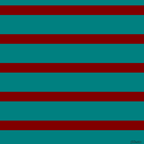horizontal lines stripes, 32 pixel line width, 64 pixel line spacing, Maroon and Teal horizontal lines and stripes seamless tileable